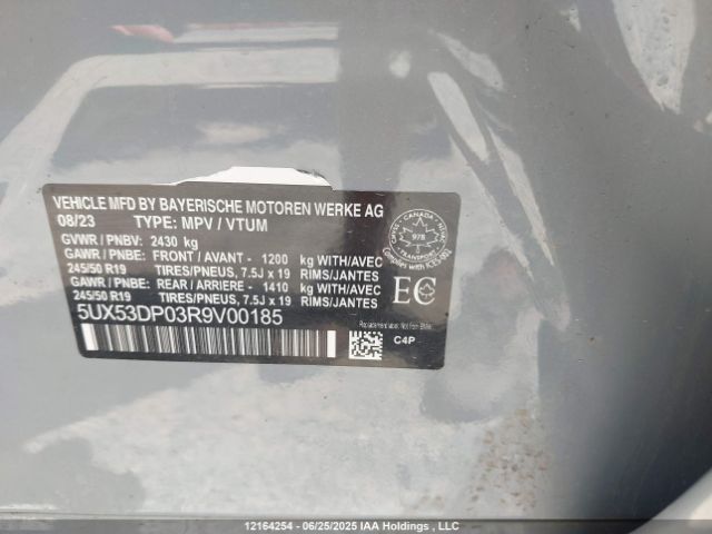 5UX53DP03R9V00185 2024 BMW