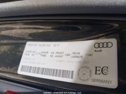 WAUCNAF48JN004765 2018 AUDI