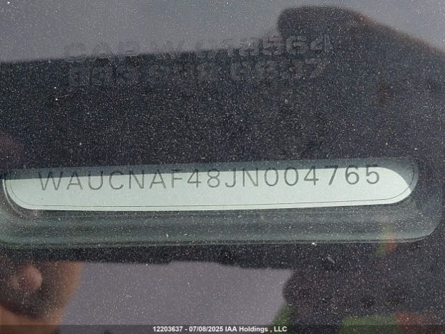WAUCNAF48JN004765 2018 AUDI