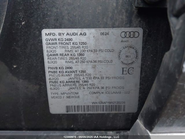 WA1EAAFY8R2120226 2024 AUDI