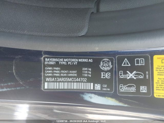WBA13AR05MCG44702 2021 BMW