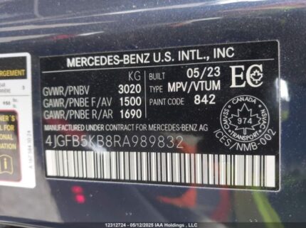 4JGFB5KB8RA989832 2024 MERCEDES-BENZ