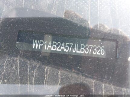 WP1AB2A57JLB37326 2018 PORSCHE