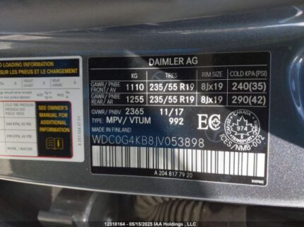 WDC0G4KB8JV053898 2018 MERCEDES-BENZ