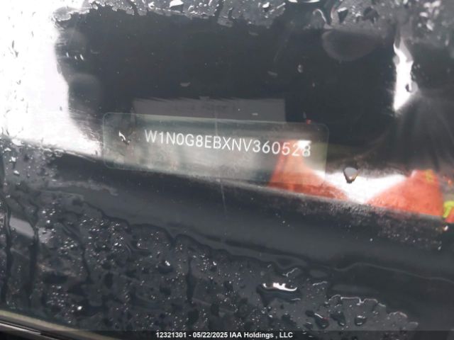 W1N0G8EBXNV360528 2022 MERCEDES-BENZ
