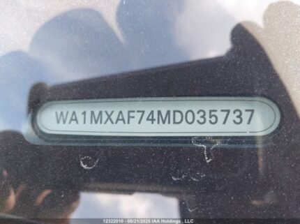 WA1MXAF74MD035737 2021 AUDI