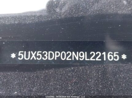 5UX53DP02N9L22165 2022 BMW