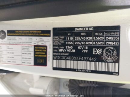 WDC0G4KBXKF497442 2019 MERCEDES-BENZ