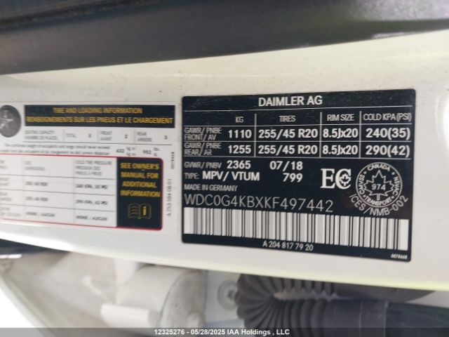 WDC0G4KBXKF497442 2019 MERCEDES-BENZ