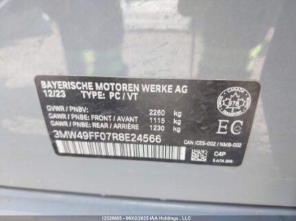 3MW49FF07R8E24566 2024 BMW