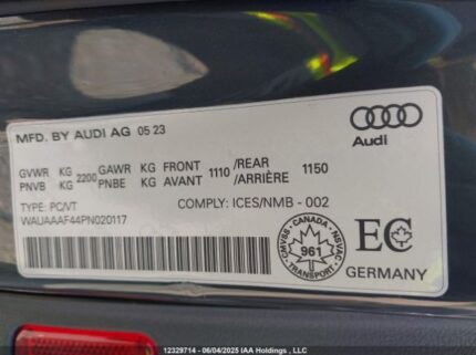 WAUAAAF44PN020117 2023 AUDI