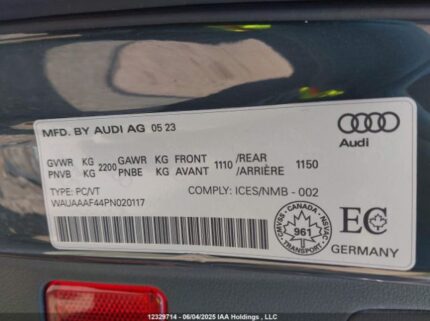 WAUAAAF44PN020117 2023 AUDI