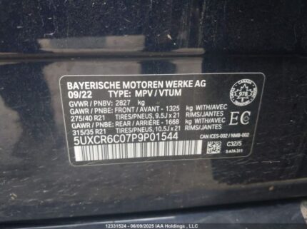 5UXCR6C07P9P01544 2023 BMW