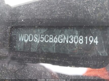 WDDSJ5CB6GN308194 2016 MERCEDES-BENZ