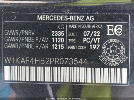W1KAF4HB2PR073544 2023 MERCEDES-BENZ