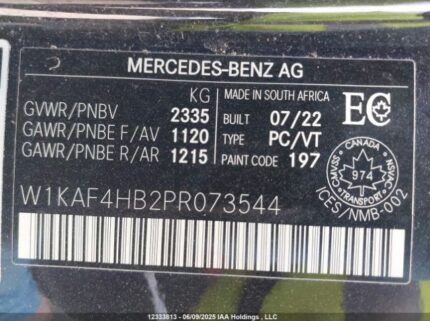 W1KAF4HB2PR073544 2023 MERCEDES-BENZ