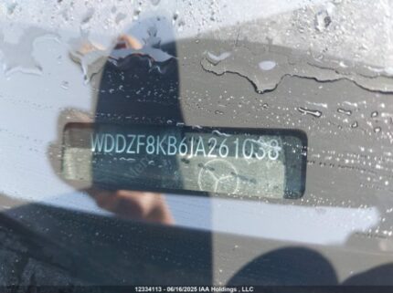 WDDZF8KB6JA261038 2018 MERCEDES-BENZ