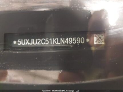 5UXJU2C51KLN49590 2019 BMW