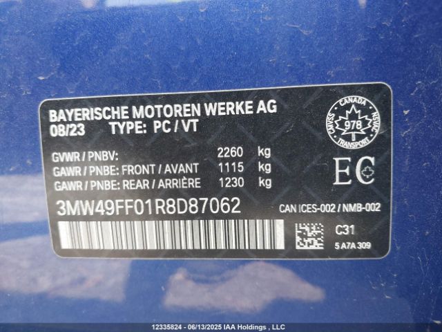 3MW49FF01R8D87062 2024 BMW