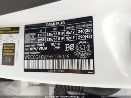 WDC0G4KB7HF178069 2017 MERCEDES-BENZ