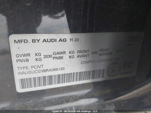 WAUGUCGY5RA066130 2024 AUDI