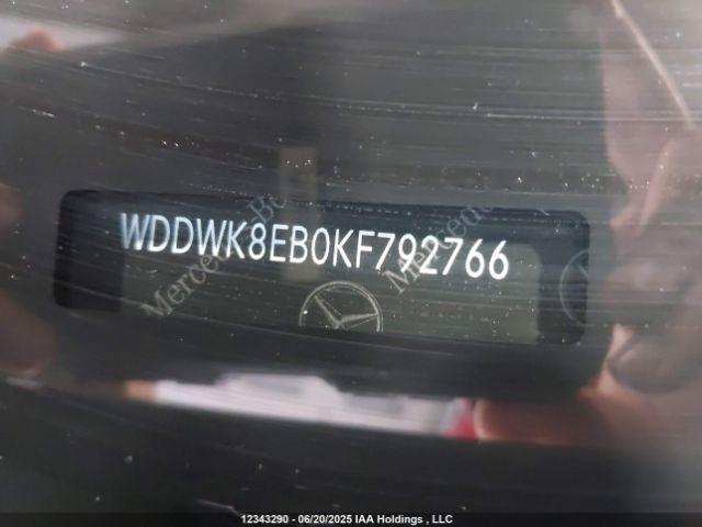 WDDWK8EB0KF792766 2019 MERCEDES-BENZ