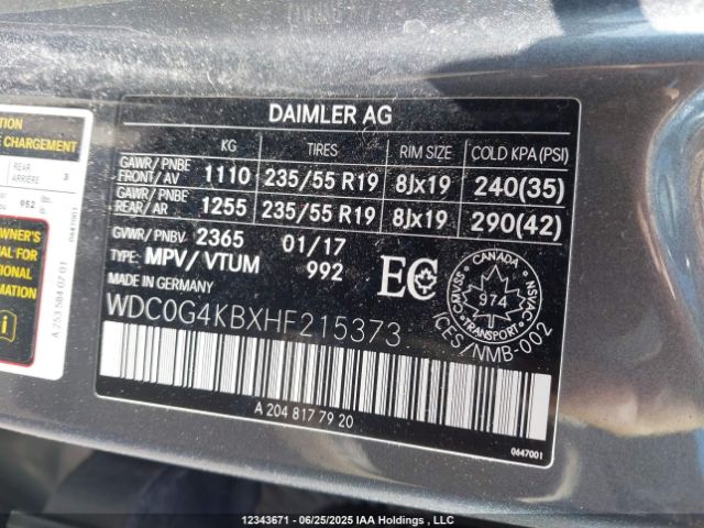 WDC0G4KBXHF215373 2017 MERCEDES-BENZ