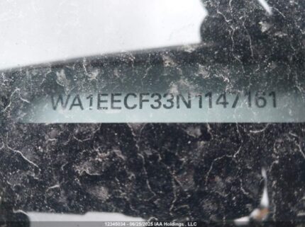 WA1EECF33N1147161 2022 AUDI