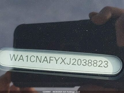 WA1CNAFYXJ2038823 2018 AUDI