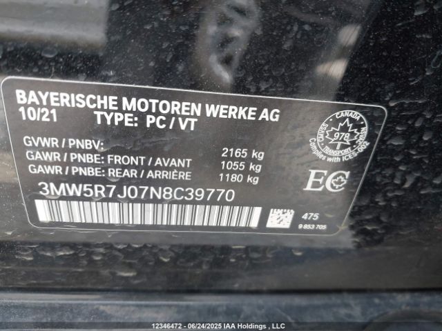 3MW5R7J07N8C39770 2022 BMW