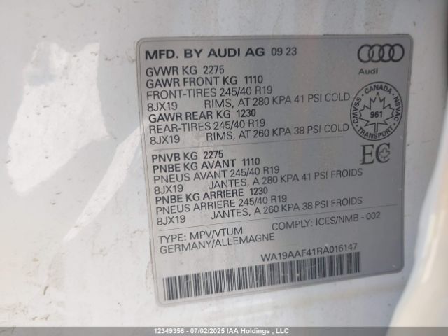 WA19AAF41RA016147 2024 AUDI