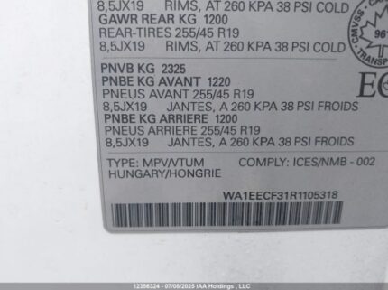 WA1EECF31R1105318 2024 AUDI