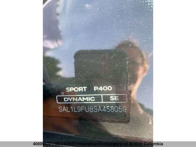 SAL1L9FU8SA458059 2025 LAND ROVER