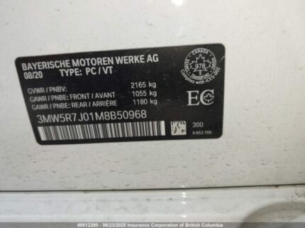 3MW5R7J01M8B50968 2021 BMW