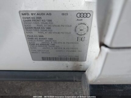 WA1F2AFY0R2017898 2024 AUDI
