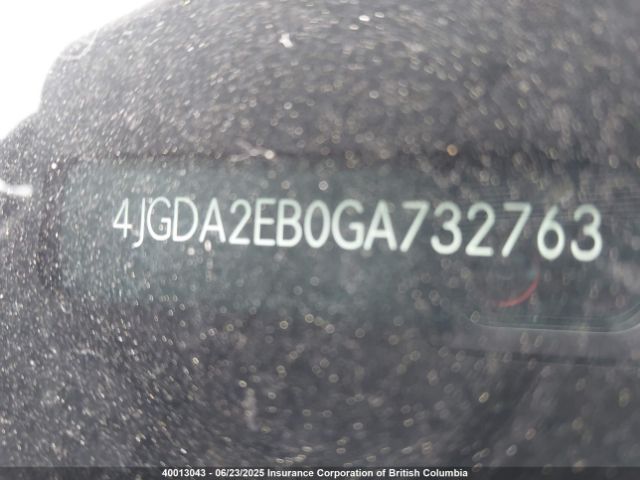 4JGDA2EB0GA732763 2016 MERCEDES-BENZ