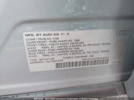WA1GUAFZXRP045881 2024 AUDI