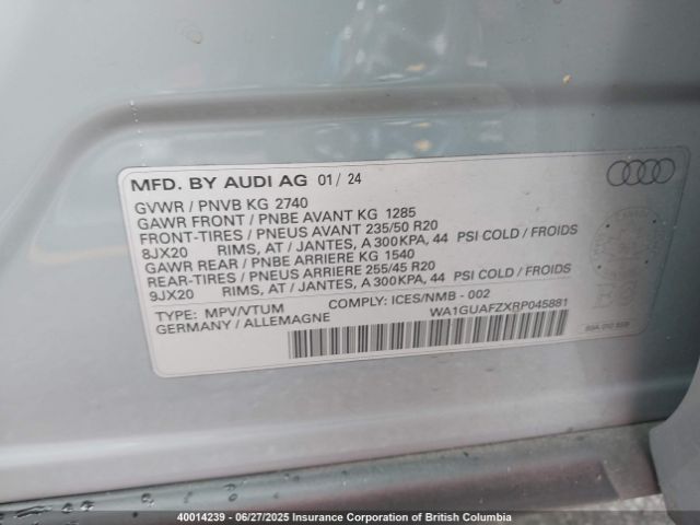 WA1GUAFZXRP045881 2024 AUDI