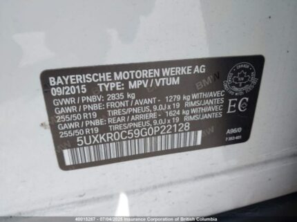 5UXKR0C59G0P22128 2016 BMW