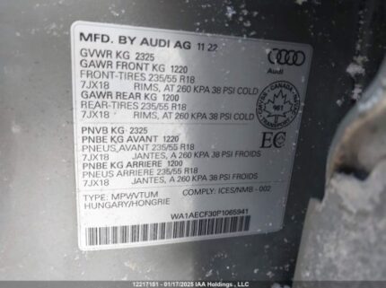 WA1AECF30P1065941 2023 AUDI
