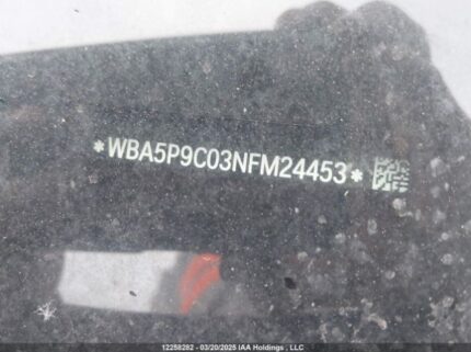 WBA5P9C03NFM24453 2022 BMW