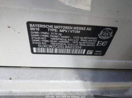 5UXCW2C05L9A03304 2020 BMW