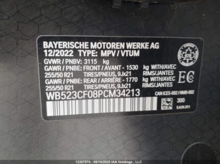WB523CF08PCM34213 2023 BMW