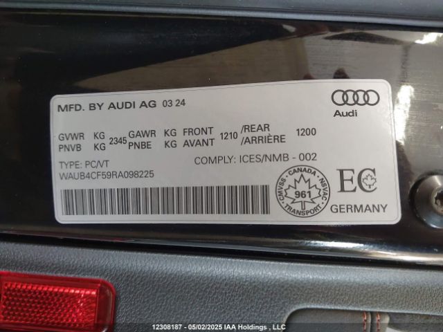 WAUB4CF59RA098225 2024 AUDI
