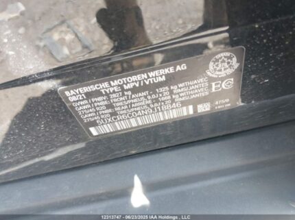 5UXCR6C04N9J18846 2022 BMW