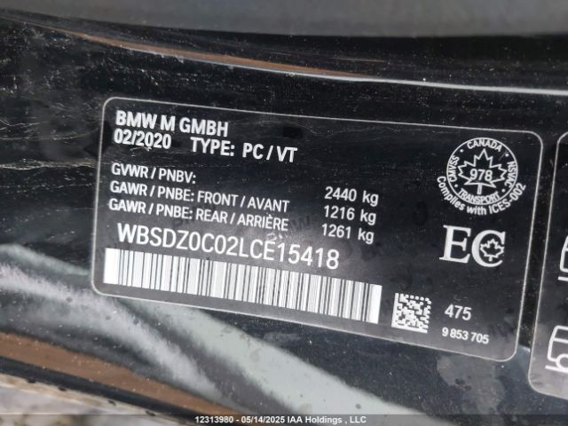 WBSDZ0C02LCE15418 2020 BMW