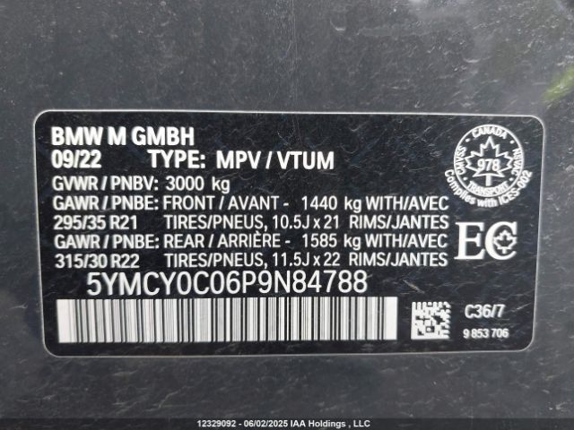 5YMCY0C06P9N84788 2023 BMW
