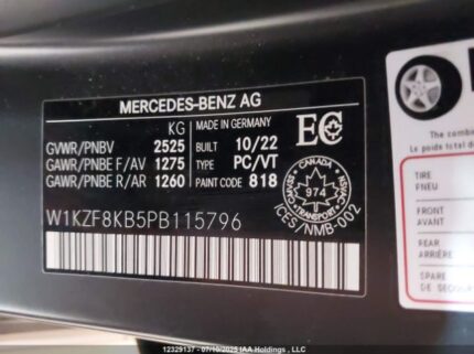 W1KZF8KB5PB115796 2023 MERCEDES-BENZ