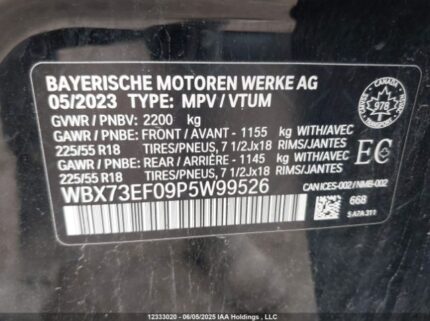 WBX73EF09P5W99526 2023 BMW