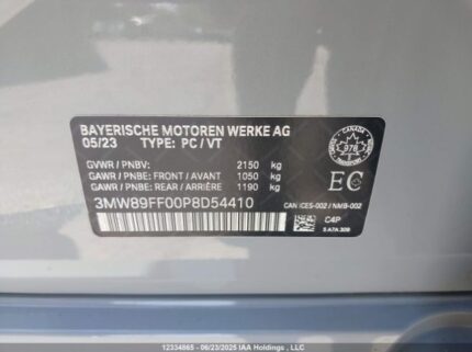3MW89FF00P8D54410 2023 BMW